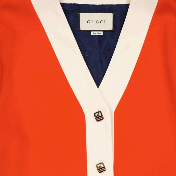 NEW! GUCCI $3200 Contrast Detail Cardigan Jacket - Picture 4 of 5